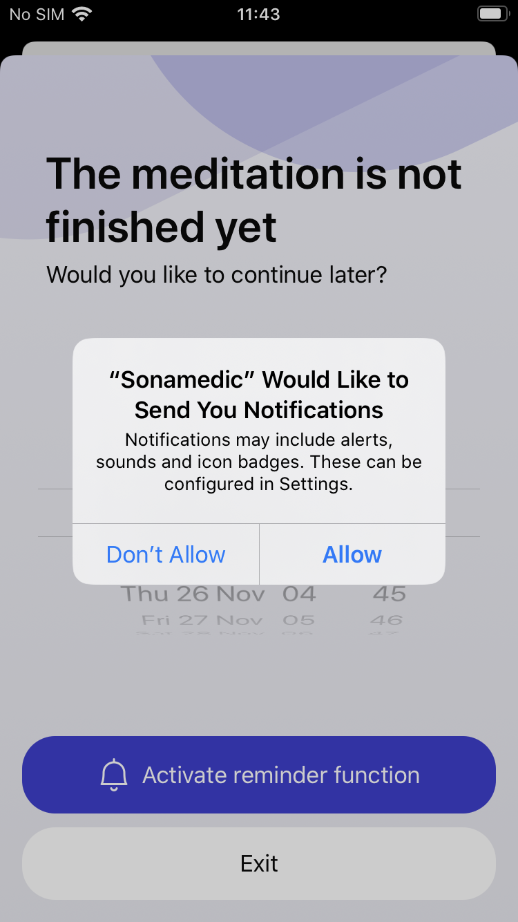 FAQ - frequently asked questions: reminder function sonamedic