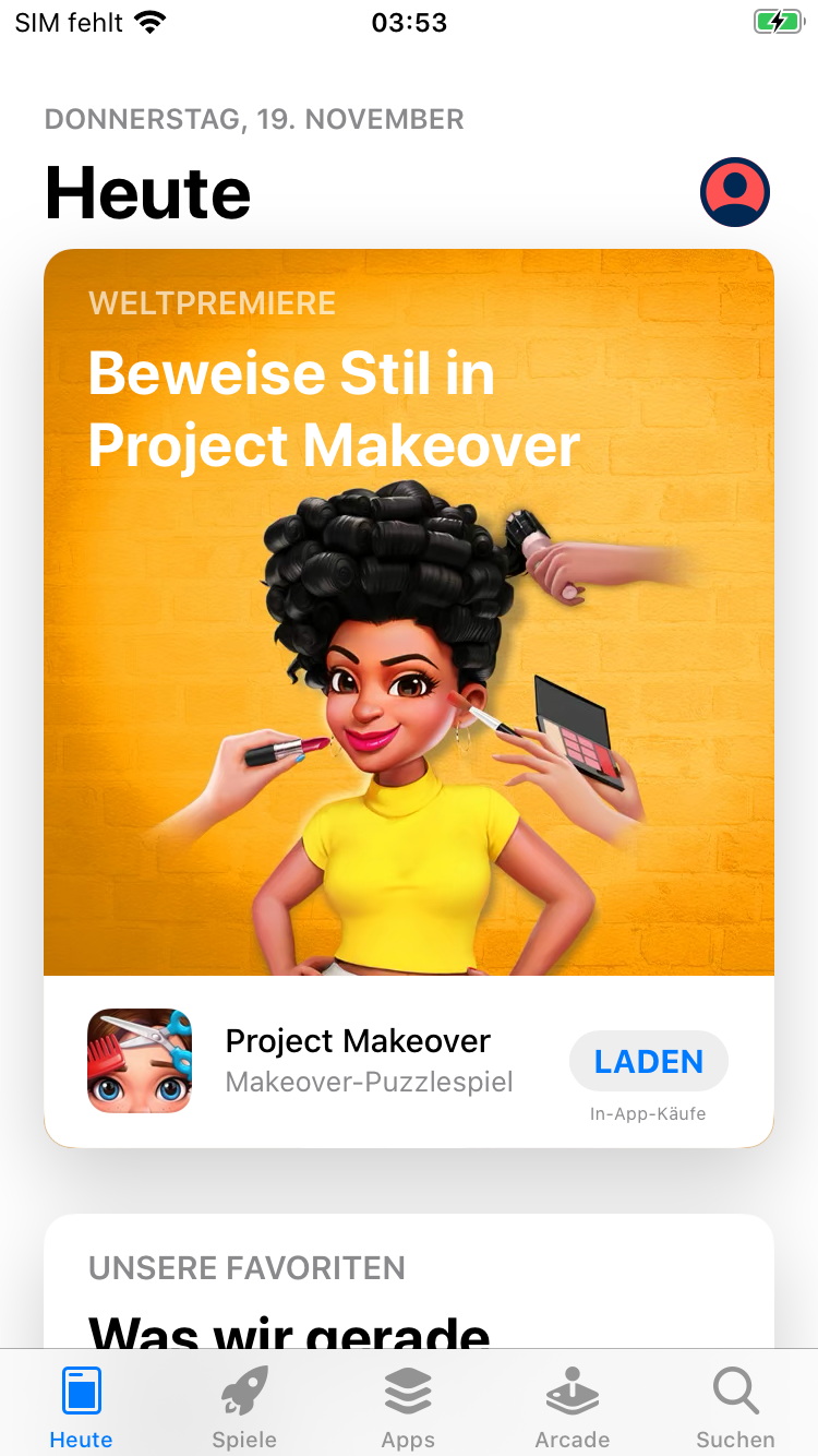 FAQ - häufig gestellte Fragen: heute Seite Apple App Store