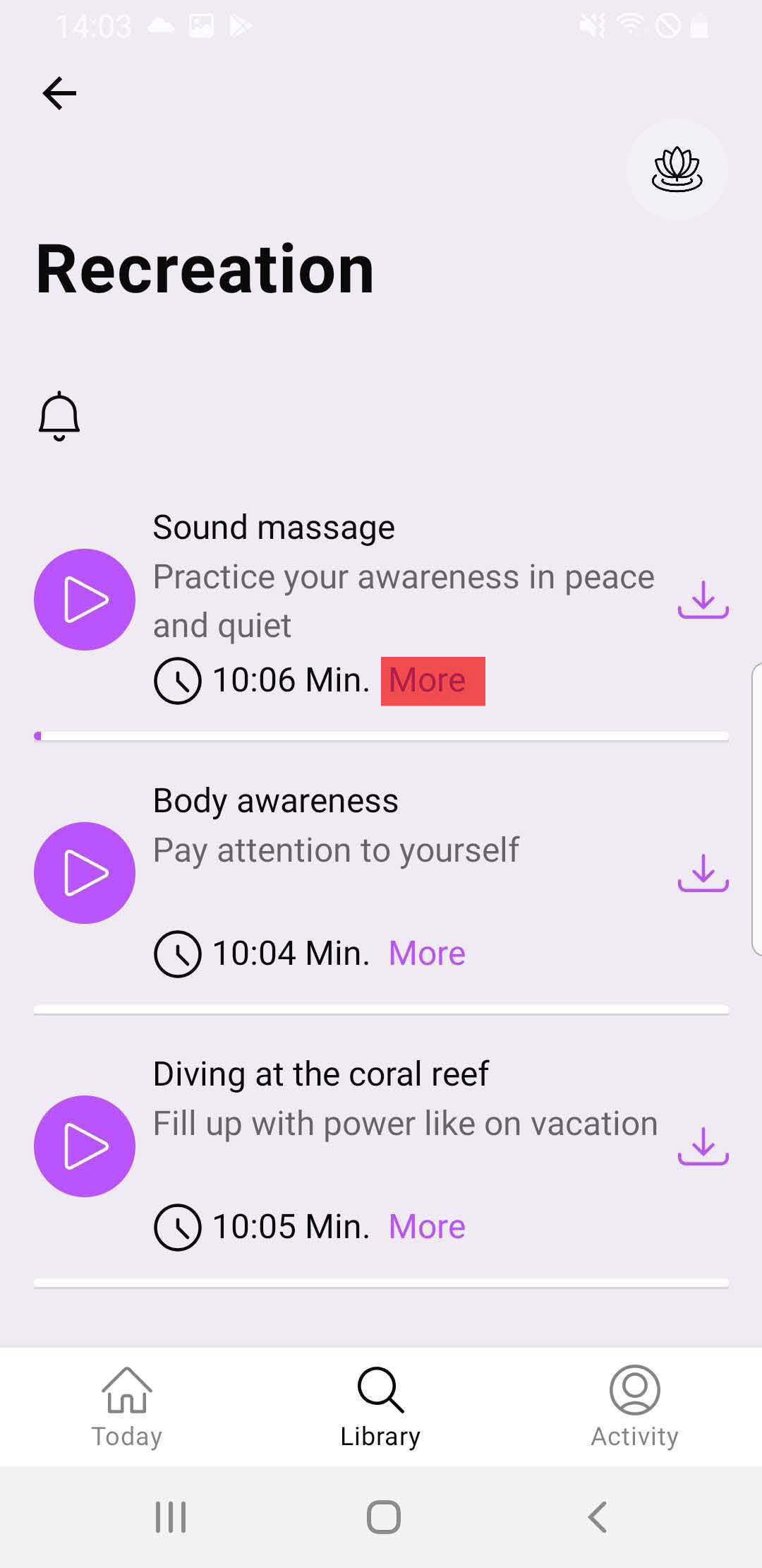 FAQ - frequently asked questions: Show more informations about a meditation
