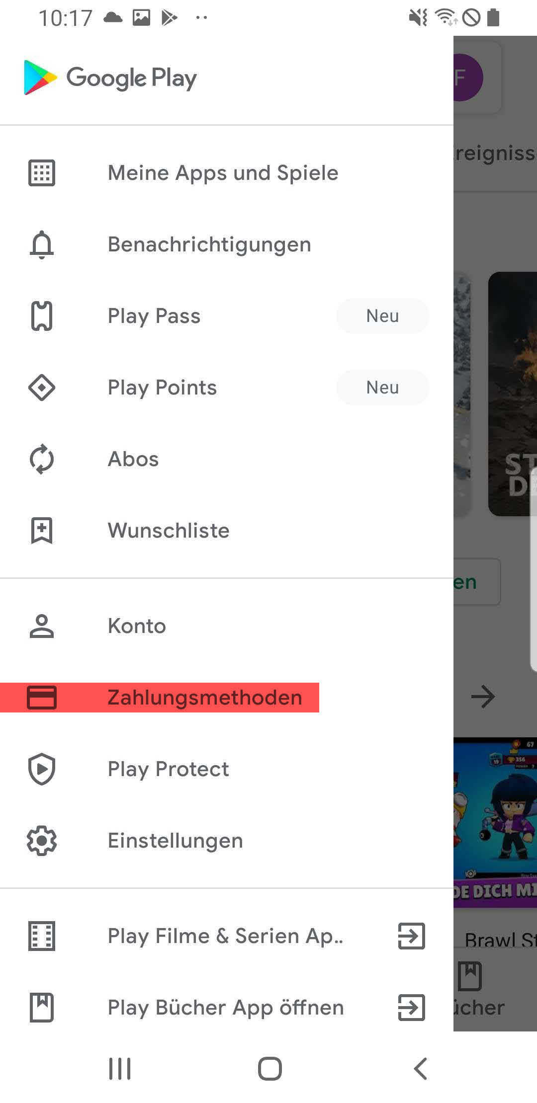 Zahlungsmethoden Google Play Store