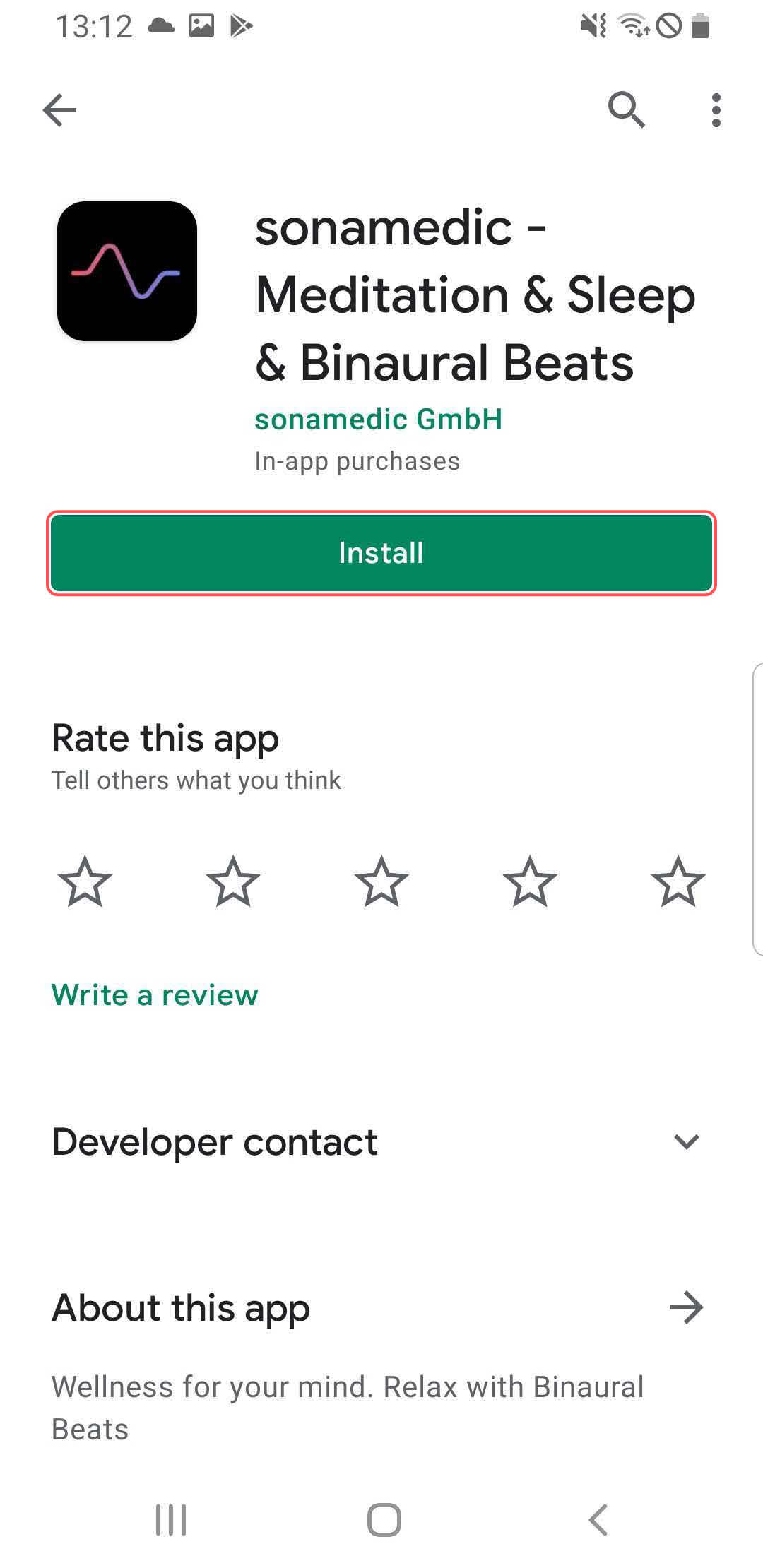 FAQ - frequently asked questions: install sonamedic in Google Play Store