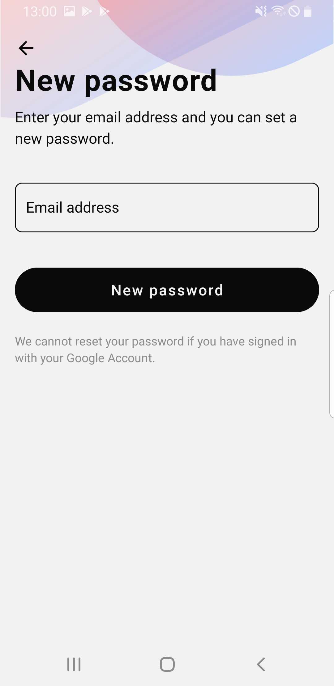FAQ - frequently asked questions: New Password screen sonamedic