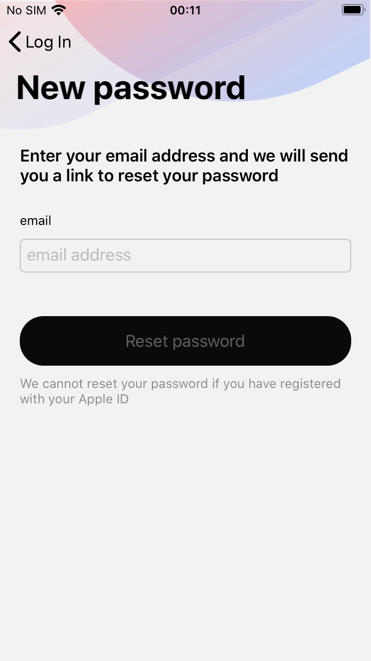 FAQ - frequently asked questions: new password screen