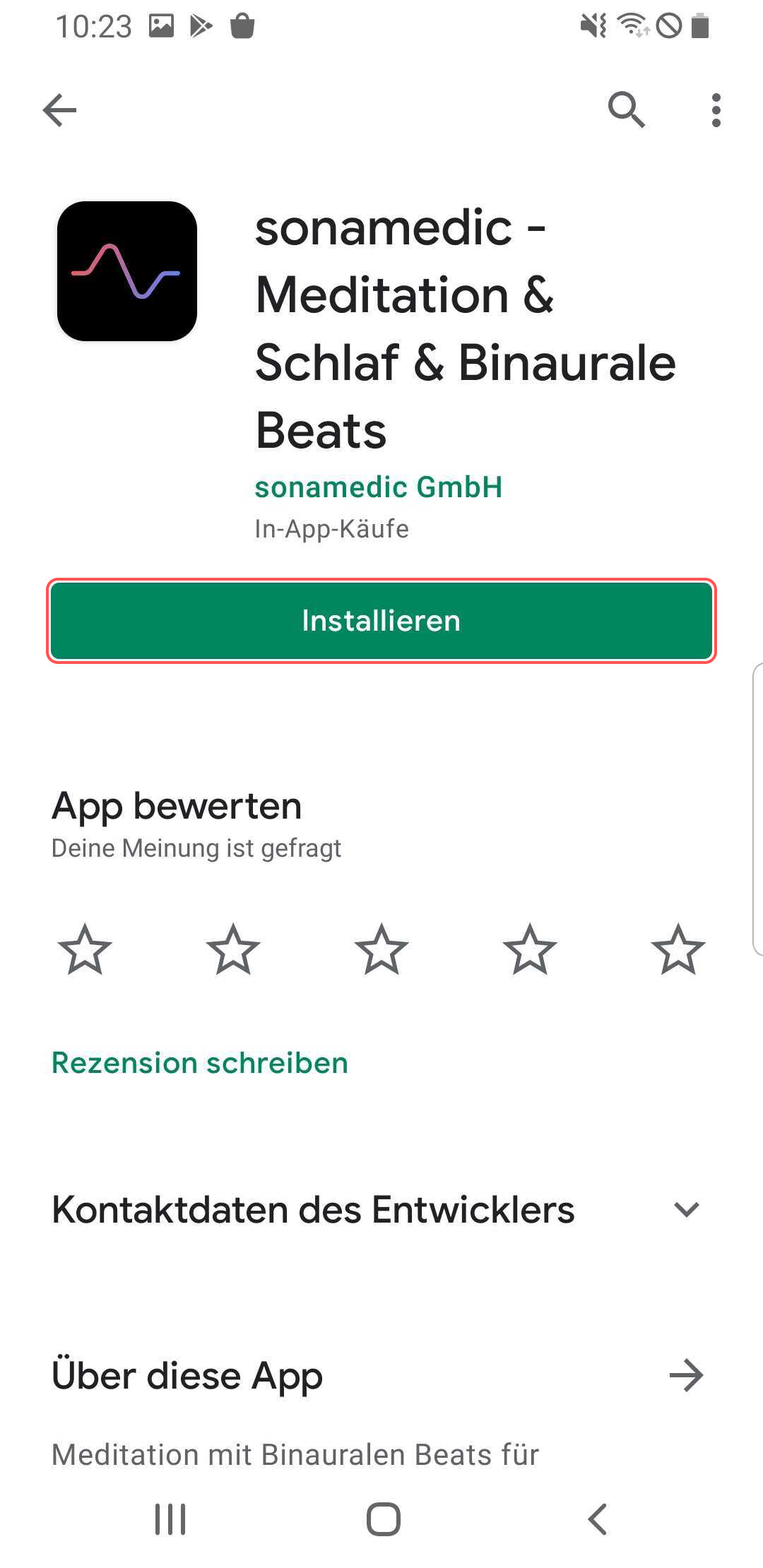 sonamedic Meditationsapp im App Store
