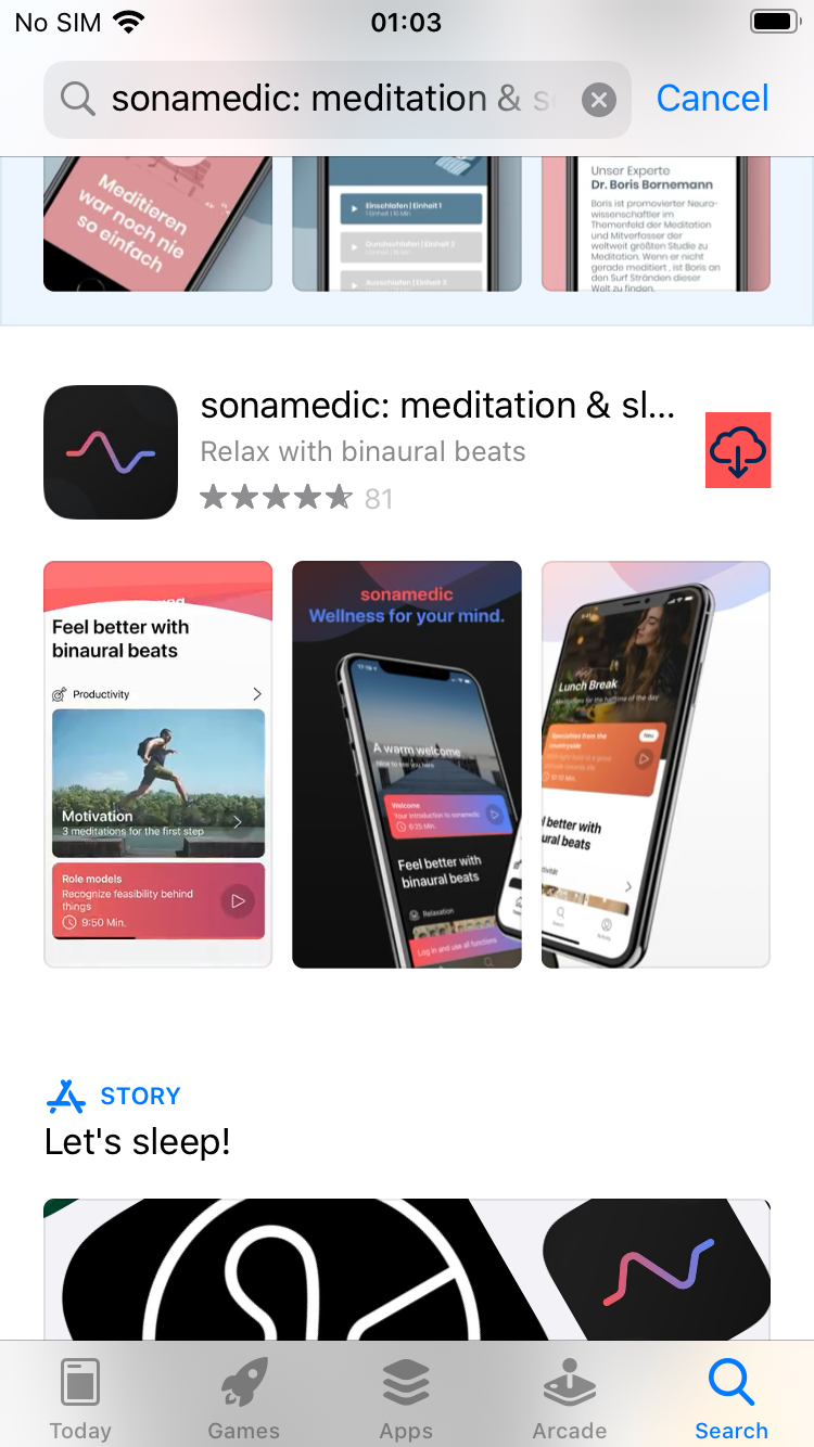 sonamedic in the App Store