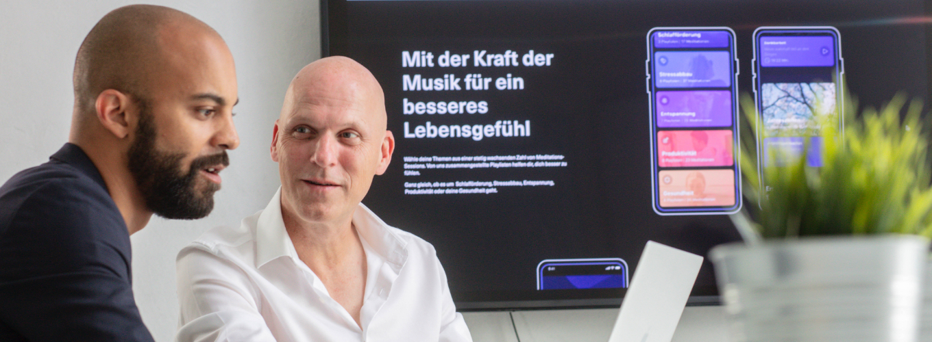 Audiotechnologie, binaurale beats mit Gründern Philipp Hofheinz und Andreas Lehnert