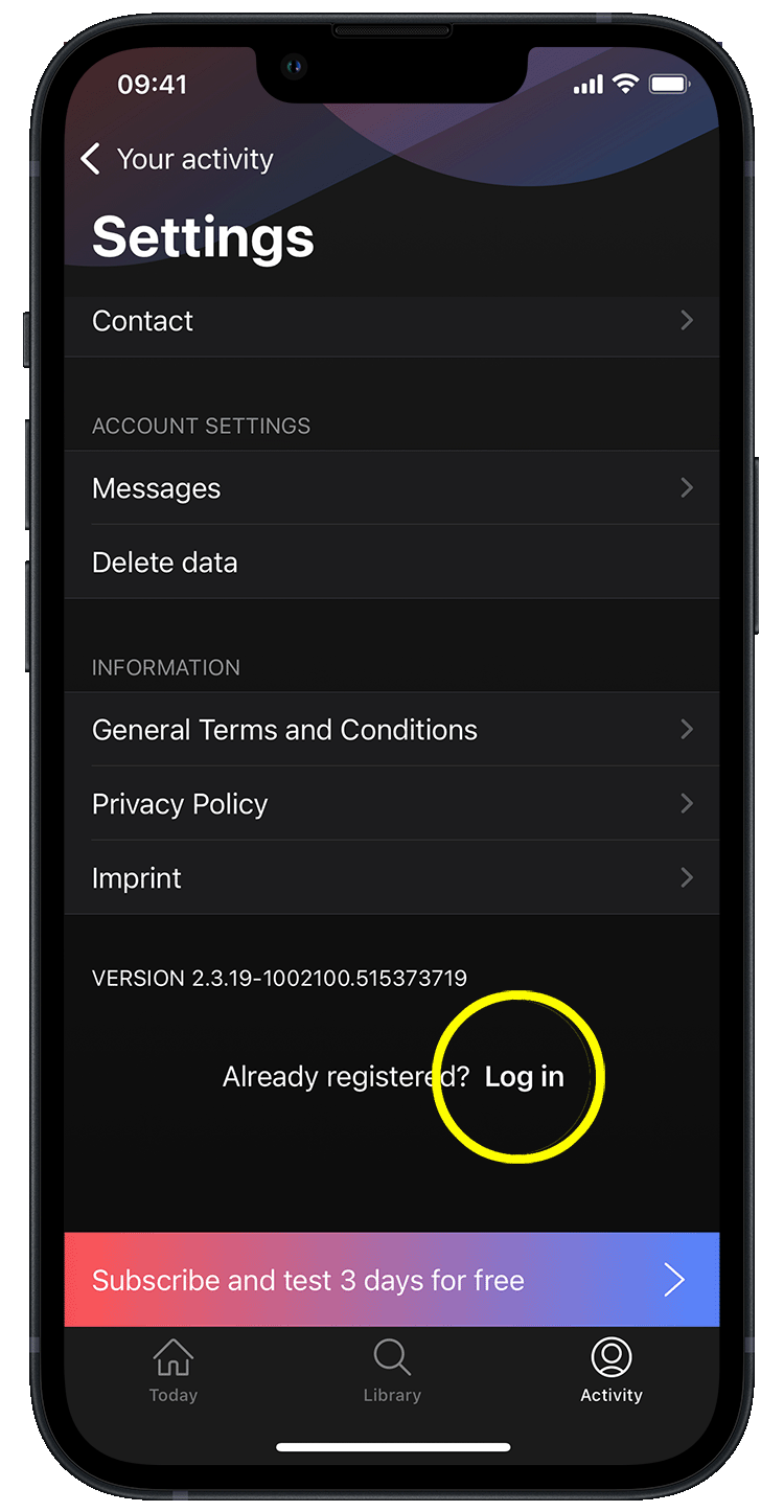 Login sonamedic App